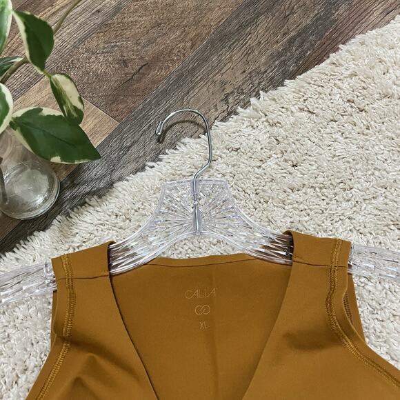 CALIA by Carrie Underwood XL Bronzed Topaz Essentials Athleisure Active Tank Top - Picture 2 of 5
